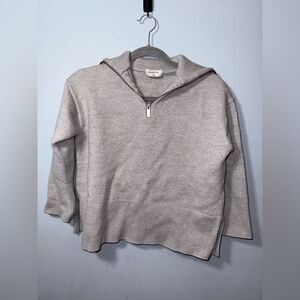Babaton For Aritzia Overseas Sweater in Heather Chrome Size XS *Read*